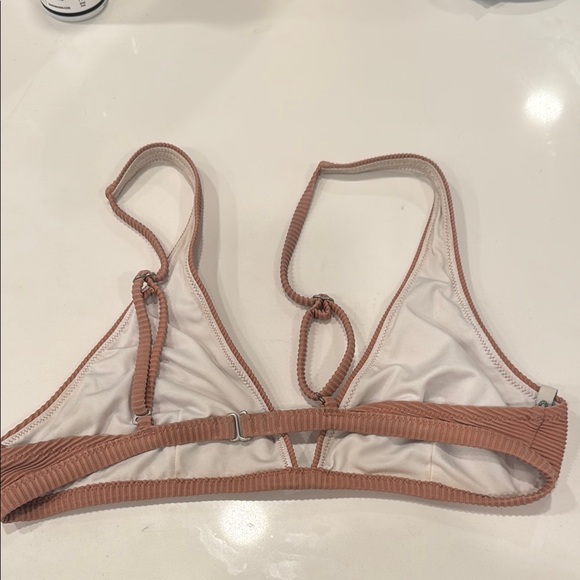 Rust Ribbed Bikini Top - Picture 2 of 2